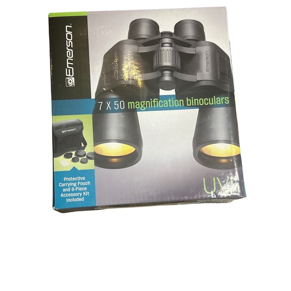 Emerson Other - Emerson 7 x 50 Magnification Binoculars, Carrying Case and Accessory Kit Black